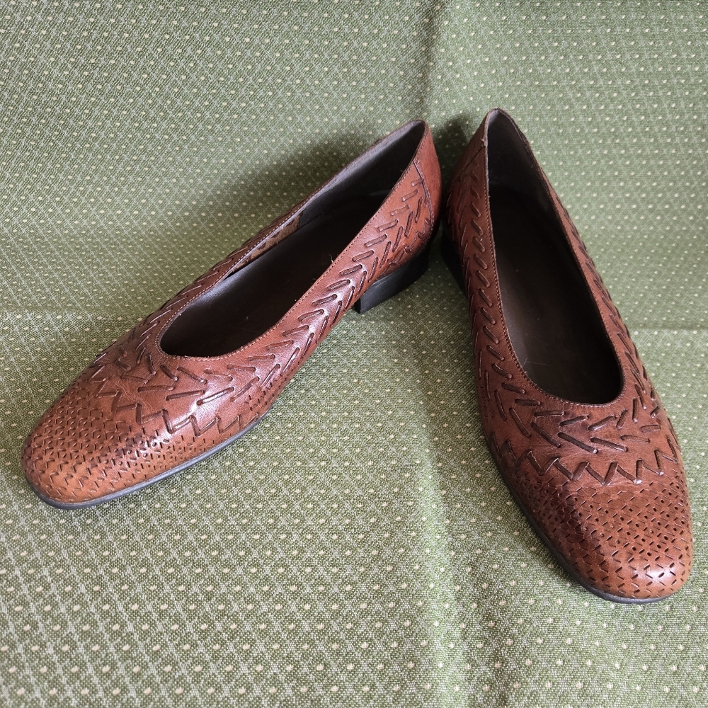 Romano Elegant Brown Leather Flats